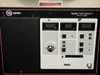 Varian VZC-6965F7 front panel close-up showing RF Drive Power, RF Reflected Power, and RF Output Power digital meters with control switches