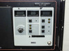 VZC-6965F7 front panel detail — model name badge reads 'MODEL VZC-6965F7 / 700 W C BAND' with RF metering section and control buttons visible