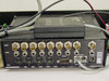 Leightronix Mini-T-Pro rear panel showing multiple BNC video jacks, DIN audio connectors for four decks, RS-232 DB9 port, and Pro-Bus RJ connector