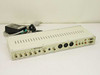 Vibrint Technologies MPression MPEG-2 video server front panel showing full I/O connectors with included power supply and cable