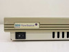 HDS ViewStation X front panel close-up showing HDS ViewStation X logo badge and rocker power switch
