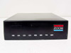 Zoom AMX E130100 external modem – front panel close-up showing HS AA CD OH RD SD TR MR LED indicator labels