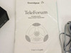 Soundgear TeleForum User Guide — front cover showing Portable Audio Teleconferencing System branding and diagram