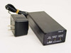 Link Electronics PDA-57 Digital to Analog Converter front panel with Test, Pedestal, and NTSC/PAL switches, shown with 9V AC adapter