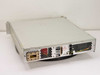 Varian VZC6961D7A1 C-Band TWTA – rear panel showing waveguide RF output flange, fuse holders, D-sub control connector, local/remote switch, and cooling vents
