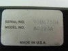 Black Box AC223A KVM Remote Module – bottom label showing Serial No. 90067504, Model No. AC223A, Made in U.S.A.