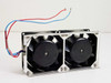 Papst 3" Dual 12 Volt Cooling Fan System Assembly in Housing