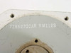 Aluminum spindle closeup of stamped part numbers 72852702AR RM1189 on the flat mounting face
