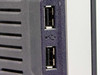 Dell 1704FPVt monitor left side panel showing two USB downstream ports
