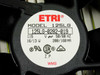 Close-up of ETRI 125LG fan label — Model 125LG-0282-019, 115V 50/60Hz, 16/13W, 200/160mA