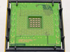 Intel Xeon 2.8GHz SL6M7 CPU bottom side showing Socket 604 contact pads and printed specs: 2800DP/512L2/400/1.50V