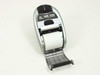Zebra MZ220 mobile thermal printer – front view with media cover open and thermal paper roll loaded