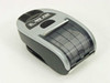 Zebra MZ220 mobile thermal printer – front-left three-quarter view showing paper output slot and Zebra logo