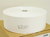 Zebra 10009817 POLYPRO 4000D 3-1/4" continuous receipt label roll with product specification label visible on side