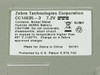 Zebra CC14035-3 label close-up showing 7.2V NiMH chemistry and manufacturer info