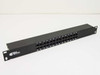 Telco Systems VEN 0017-1 28-port 1U rackmount telco patch panel — front view showing 28 numbered RJ-style ports and Telco Systems logo on left
