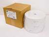 Zebra 10010660 receipt label rolls — three large continuous rolls beside original cardboard shipping box