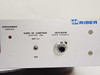 Riber CD 116 right section of front panel showing Depassement overload indicator, Temps de Comptage counting time selector (INT/EXT), and Seuil Discri discriminator threshold knob