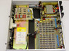 Riber CD 116 internal view showing main PCB with IC array, power supply board, transformer, internal wiring, and ISA Riber internal label