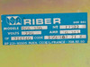 Riber TCA 380 rating plate label showing Model TCA 380, 220V, 0.315A, serial I7522, made in France