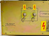 Riber ACE 576 N rear panel close-up showing high-voltage J17 and J23 safety connectors with danger labels, Grid and Arc connectors, and Modulation Input J18