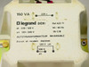 Legrand DERI autotransformer label close-up: 150 VA, Ref 422 71, 220/120V reversible input/output, 50/60 Hz, marked as Autotransformateur Reversible