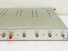 Leitch VPA-330N rear panel right close-up showing BNC connectors labeled EXT·REF, BLACK, PREVIEW OUTPUT, PROGRAM OUTPUT, and VIDEO INPUT with Leitch VPA-330N nameplate