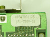 Close-up of Packard Bell ISA card label showing part number 181-7599-10 and serial number 00503031128