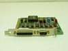 Packard Bell 181-7599-10 ISA card angled view showing DB25 parallel port and DB9 serial port on bracket