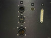 Rear panel detail showing circular multi-pin connectors J8, J9, J10, mini connector J7, and 50-pin SCSI-style connector J4