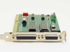 Feedback 15437A 16-Bit MICA Interface ISA Card angled view showing dual DB25 port bracket and onboard ICs