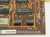 IBM 6448800XM close-up showing MMI 1503085 chip with 1983 IBM mark, DIP switches J1 and J2, and part number 110-6135932-01 silkscreen