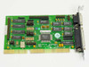 MIO Plus 10980 ISA I/O Interface Card – top-side view showing PCB layout, Winbond W83757F main chip, and dual DB25/DB9 bracket connectors