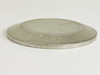 Stainless steel vacuum blank 2.5" OD – side profile showing disc thickness and stepped edge