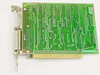 IBM 1501485 XM ISA async card — reverse solder side showing trace routing, ISA edge connector, and DB25 bracket