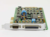 Digitrend Systems 8021312 ISA controller card — angled front view showing DB9 and DB25 bracket connectors and component side