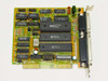 Dynova T-Zone RT900400603 8-bit ISA parallel adapter card – top side showing SiS B2C450 main controller chip and supporting ICs