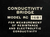 Industrial Instruments Conductivity Bridge-Resistance and Electrolytic RC 16B1
