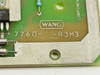 Wang 7760-R3M3 Power Module PCB board – close-up of silkscreen showing WANG logo and model number 7760-R3M3 on board edge