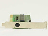 Agilar HQXAGM-240C ISA mouse card — side profile view showing bracket with 9-pin mini-DIN mouse connector and main controller chip
