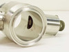 DN63KF flange port interior view showing internal sensing element through the bore of the vacuum sensor body