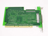 QLogic QLA1080 SCSI controller card PCB rear/solder-side view showing 68-pin internal connector and PCI edge connector