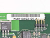 Close-up of QLogic QLA1080 assembly label showing part number PC8110403-04, SCSI LED header, and Linear Technology LT1086 CM-3.3 voltage regulator chip