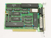 ATD Inc SA202 ISA I/O board – top component side showing Motorola MC68B16 main chip, Sony ICs, SN74LS367AN logic chips, and bracket with DB25 and DB9 connectors