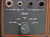 A931 front panel TEST INPUT section showing DS1 100-ohm balanced and DS3 75-ohm input jacks with SELECT knob positions DSX1, DSX3, DSX1-MON, DSX3-MON, DS3-HI