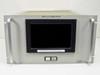 Hughes 3878526-100 Satellite Simulator – straight-on front panel view showing CRT display with status text and FAIL/RESET button