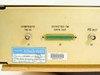Hughes 3878521-100 rear panel label close-up – Hughes Satellite Ground Equipment Division label showing SYS: AUSSAT, UNIT: FM Data Detector Assy, PN: 3878521-100, Rev C, SER: 002; AUSSAT PTY LTD label with barcode 00001331