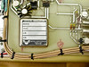 Hughes FM Data Detector interior – Vectron Laboratories crystal oscillator module (Model C023L, 10 kHz, S/N 8304) mounted on main PCB