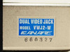 Canare VWJ2-W 24-Port Dual Video Jack Patch Panel | 2U 19" Rackmount Mounting