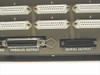 WTI PSU-81B rear panel close-up of Centronics parallel output connector and serial output connector with port labels